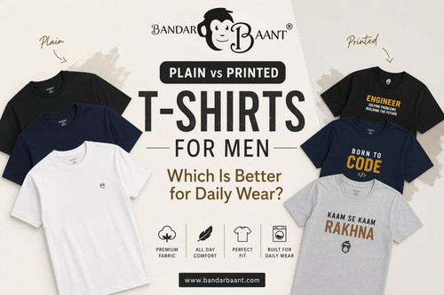 Plain vs Printed tshirt for mens.1