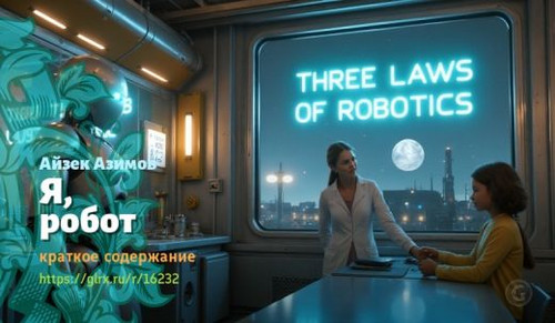 Читать краткий пересказ романа Айзека Азимова «Я, робот». Я робот, Азимов, краткое содержание Айзек .jpg