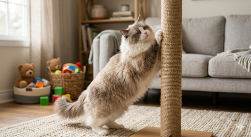 cat stretching on a pole.jpg
