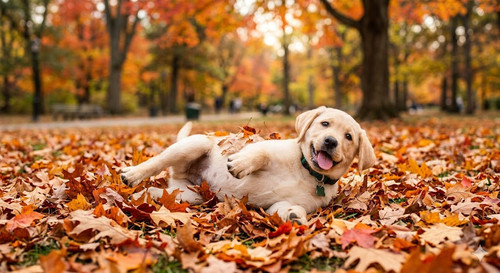 dog rolling in fall leaves.jpg
