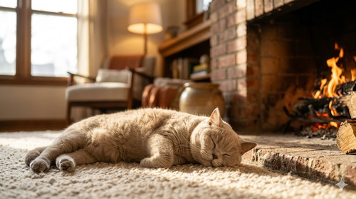 Cat laying next to a fireplace.jpg