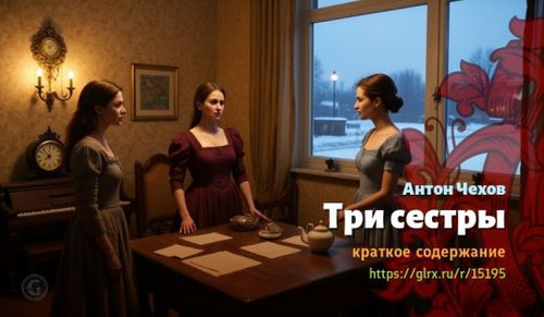 Читать краткий пересказ романа Антона Чехова «Три сестры». Три сестры, Чехов, краткое содержание Ант.jpg