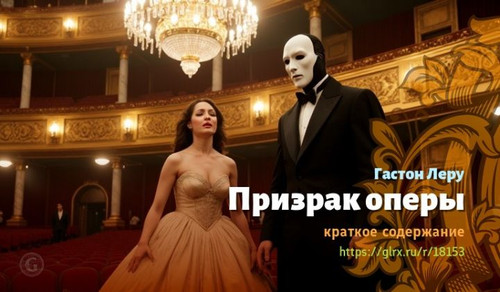 Читать краткий пересказ книги Гастона Леру «Призрак оперы». Призрак оперы, Леру, краткое содержание .jpg