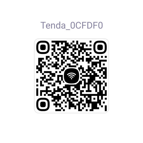 Wi Fi QR code Tenda 0CFDF0