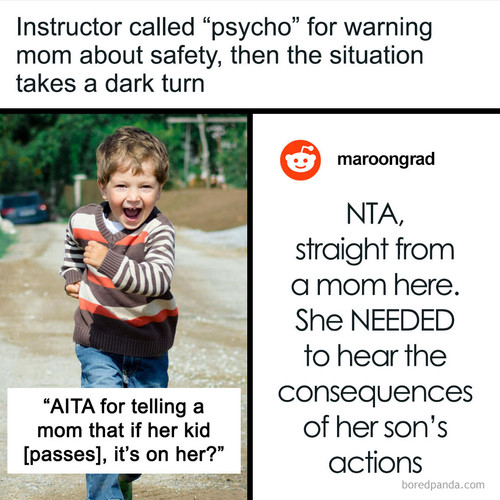 woman warns mother disruptive kid horse riding lessons.jpg
