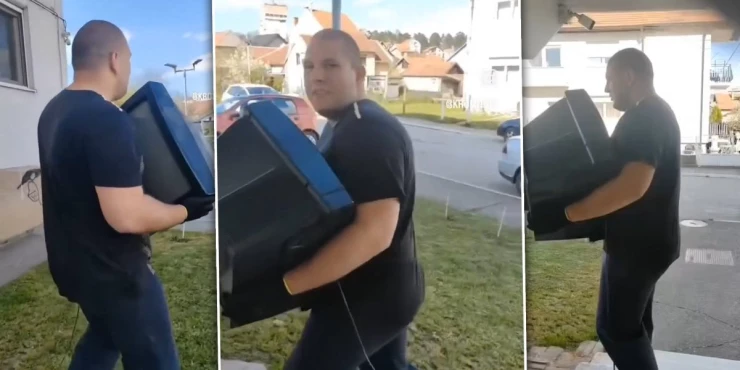 Unuk dedi odneo televizor zbog programa koji gleda: Snimak sa društvenih mreža izazvao burne reakcije (VIDEO)