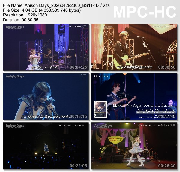 [TV-Variety] Anison Days – 2026.04.29 – #449 Anison Days Festival 2026 Part 2
