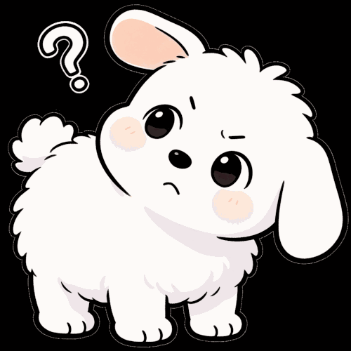 小白 歪头纠结.gif