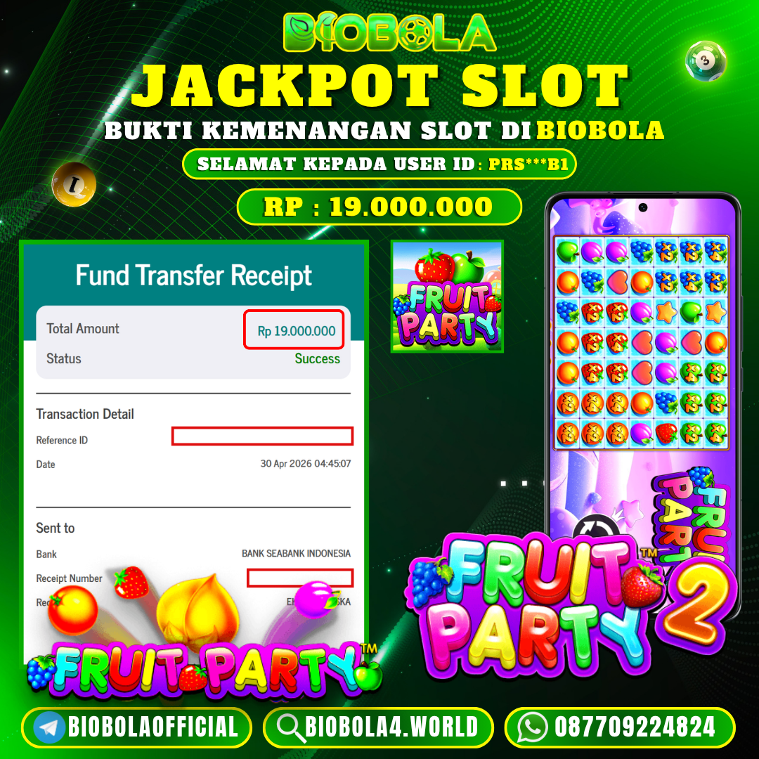 JP FRUIT PARTY 19 JT BIOBOLA DI BAYAR LUNAS !!