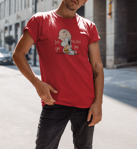 asian dude wearing a round neck tee template while in the street a17802.png