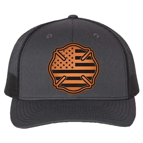 richardson 112 hat Maltese Cross charcoal black.png