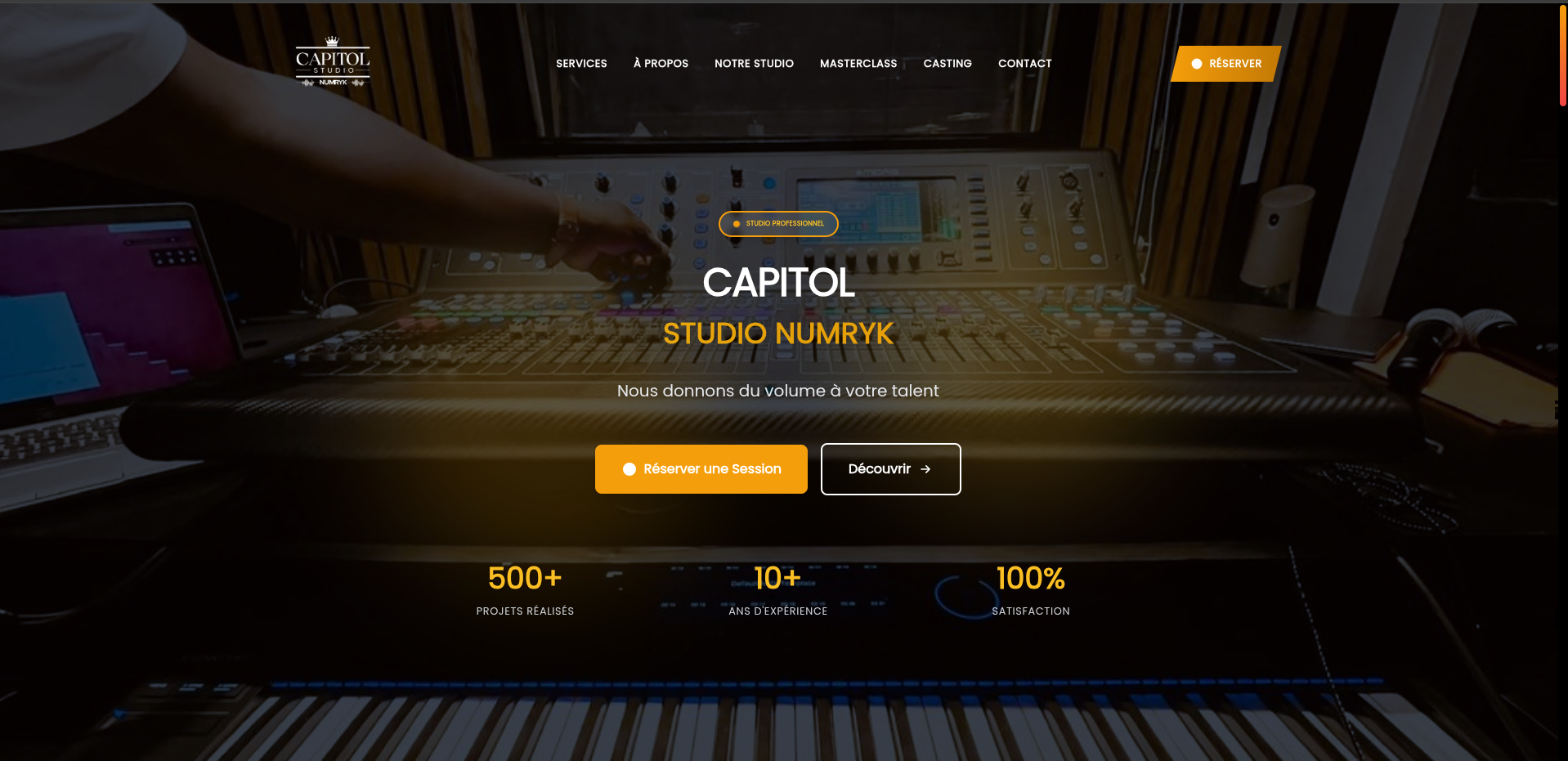 Capitol Studio Numryk — Audio · Video · Podcasting · Mastering project by Metatronicx Audio Systems