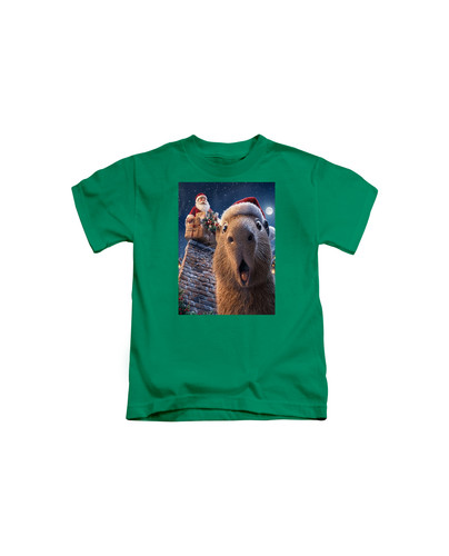 C367 santa capybara+Bottle green.jpg