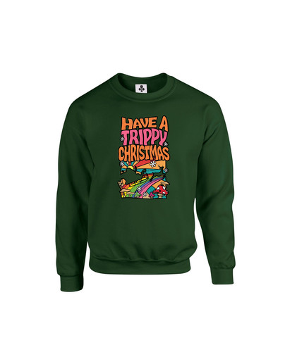 c619 trippy christmas+Sweat Bottle Green.jpg