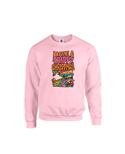 c619 trippy christmas+Sweat Baby Pink.jpg