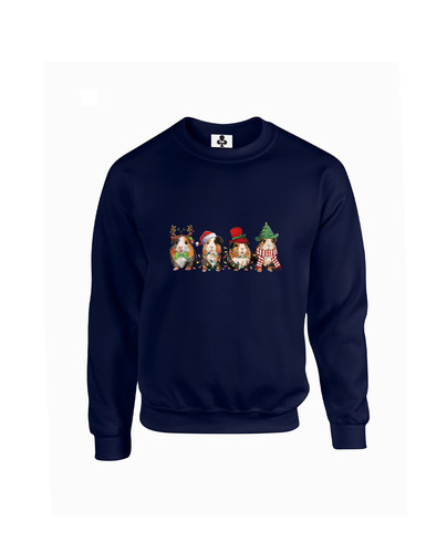 C471 Guinea Pig Christmas+Sweat Navy.jpg
