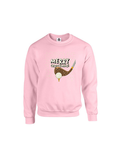 C459 golf tee merry christmas+Sweat Baby Pink.jpg