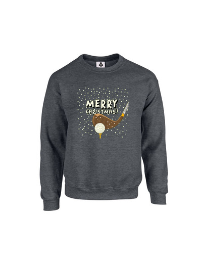 C459 golf tee merry christmas+Sweat Dark Heather.jpg