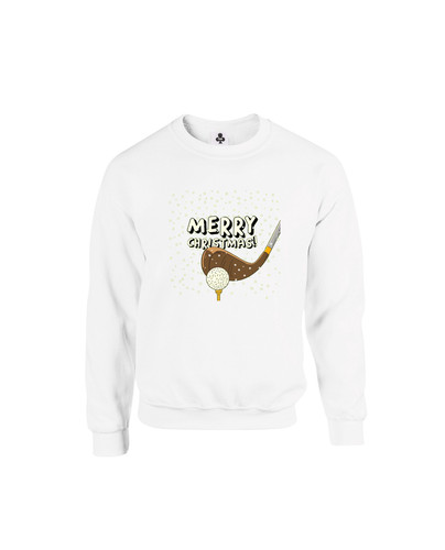 C459 golf tee merry christmas+Sweat White.jpg