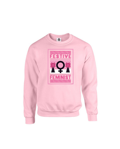 c617 festive feminist+Sweat Baby Pink.jpg