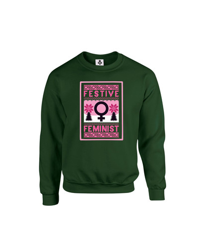 c617 festive feminist+Sweat Bottle Green.jpg