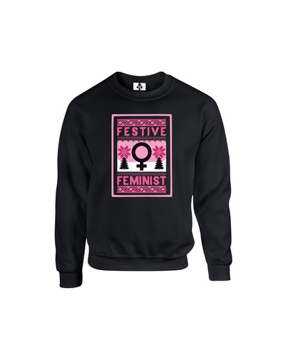 c617 festive feminist+Sweat Black.jpg