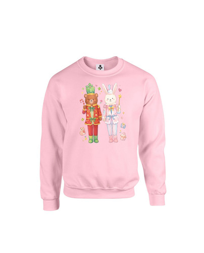 c578 bear and bunny nutcracker+Sweat Baby Pink.jpg