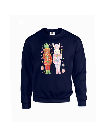 c578 bear and bunny nutcracker+Sweat Navy.jpg