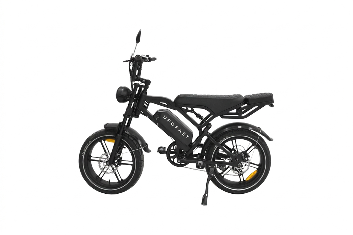 Front view of the V-Photon model, a sleek and minimalist urban electric bike.