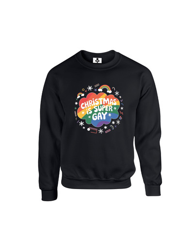c655 christmas is super gay+Sweat Black.jpg