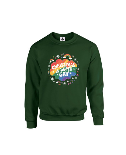 c655 christmas is super gay+Sweat Bottle Green.jpg
