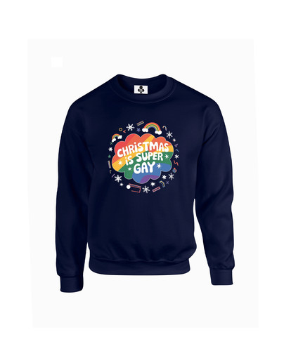 c655 christmas is super gay+Sweat Navy.jpg