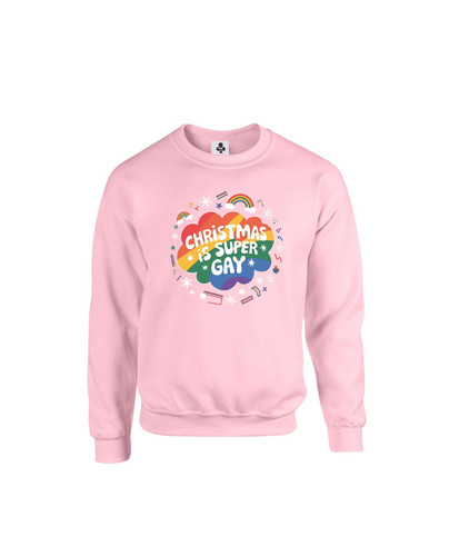 c655 christmas is super gay+Sweat Baby Pink.jpg