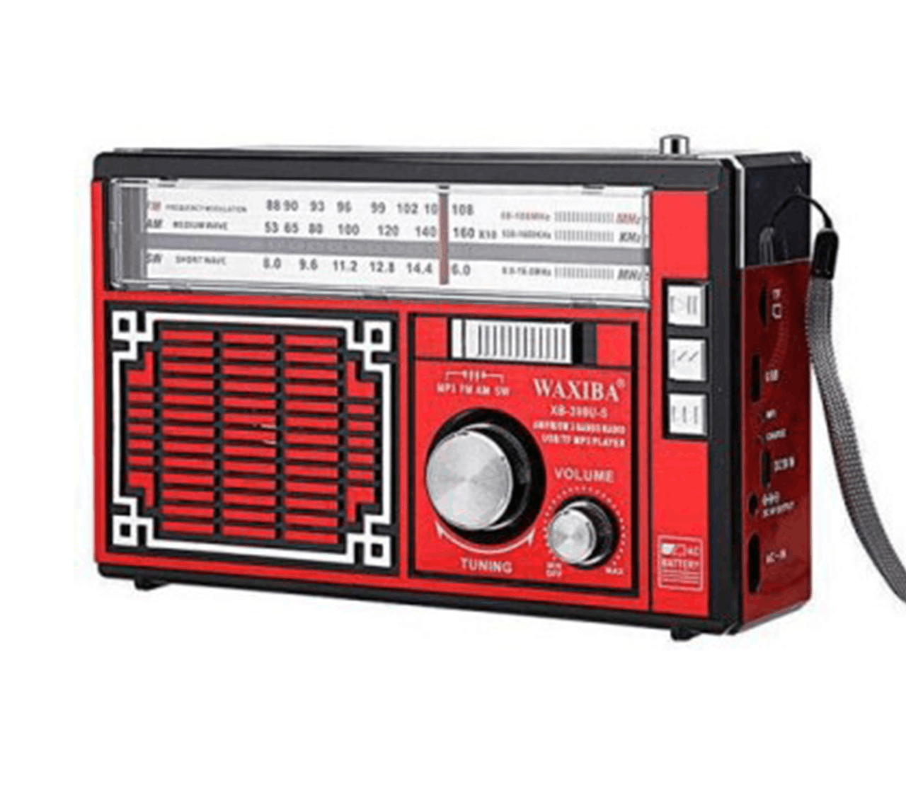 XB-398U – Radio solaire AM/FM avec lampe LED et Bluetooth
