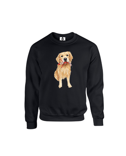 C435 dog with elf+Sweat Black.jpg