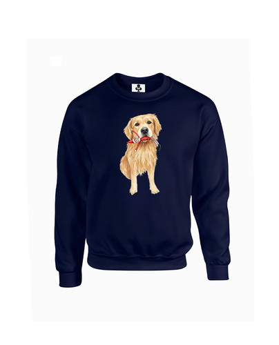 C435 dog with elf+Sweat Navy.jpg