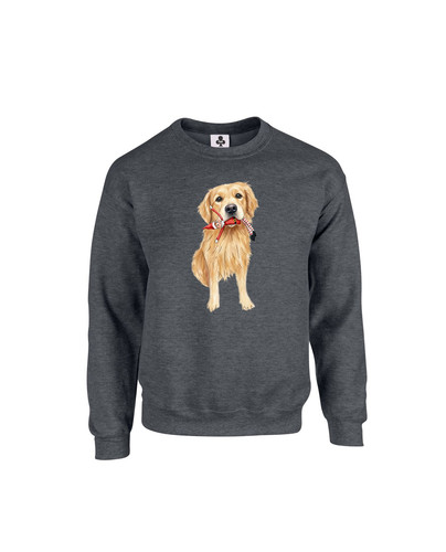 C435 dog with elf+Sweat Dark Heather.jpg