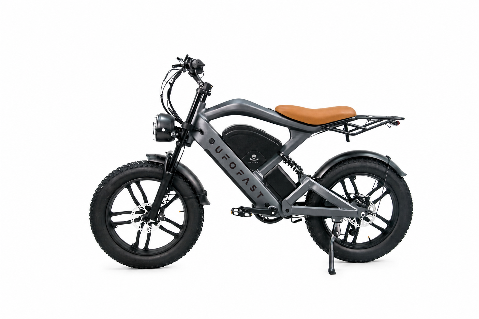 Front view of the V-Photon model, a sleek and minimalist urban electric bike.