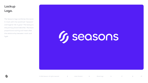 Seasons v2 Lockup Logo Page — Primary Brand Identifier (Brand Guidelines).png