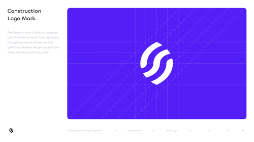 Seasons v2 Construction Logo Mark — Grid + Symbolic Meaning (Brand Guidelines).png