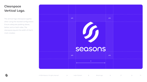 Seasons v2 Clearspace Vertical Logo — Crossbar-Width Rule (Brand Guidelines).png