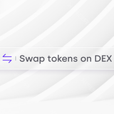 Seasons Gitbook Swap Tokens on DEX — How-To Hero (White Architectural Variant)