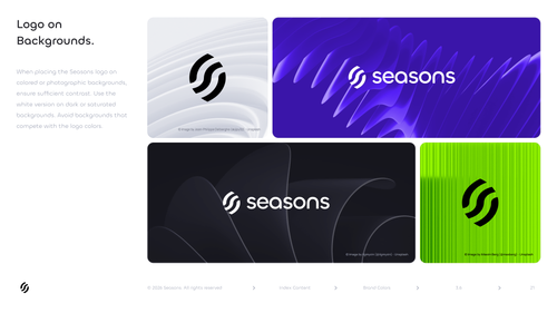 Seasons v2 Logo on Backgrounds — Application Examples.png