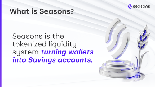 Seasons v2 Brand Deck Slide 2 — "What is Seasons?" Definition (Wallets→Savings Accounts).png