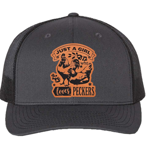 richardson 112 hat girl peckers charcoal black.png