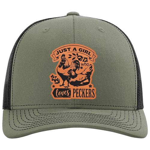 richardson 112 hat girl peckers loden black.png