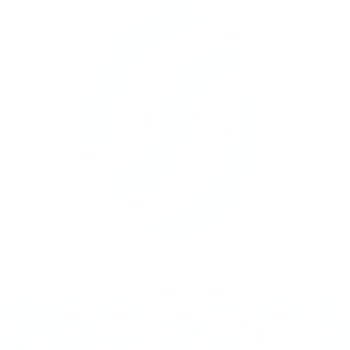 Seasons v2 Vertical Logo Lockup — Dark+Color Variant (Purple Mark + Dark Wordmark, SVG).png