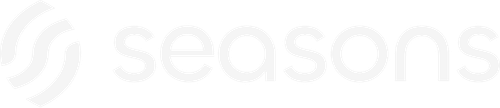 Seasons v2 Horizontal Logo Lockup — White Variant (For Dark Backgrounds, 468×101 SVG).png