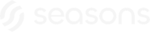 Seasons v2 Horizontal Logo Lockup — White Variant (For Dark Backgrounds, 468×101 SVG).png