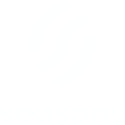 Seasons v2 Vertical Logo Lockup — Dark+Color Variant (Purple Mark + Dark Wordmark, SVG).png